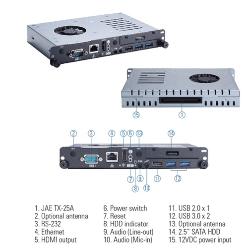 OPS500-501 OPS Digital Signage Player