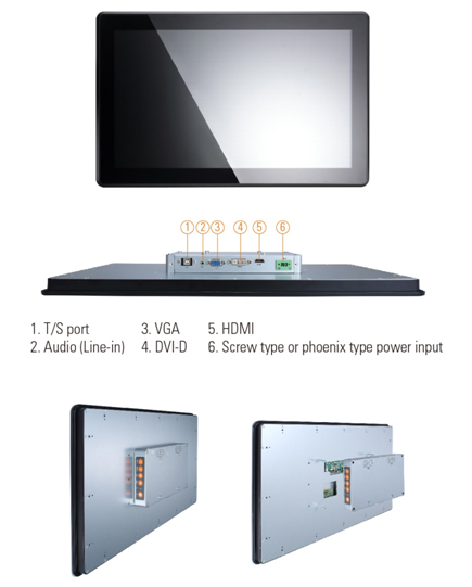 P6217W 21.5-inch Widescreen Industrial LCD Monitor 