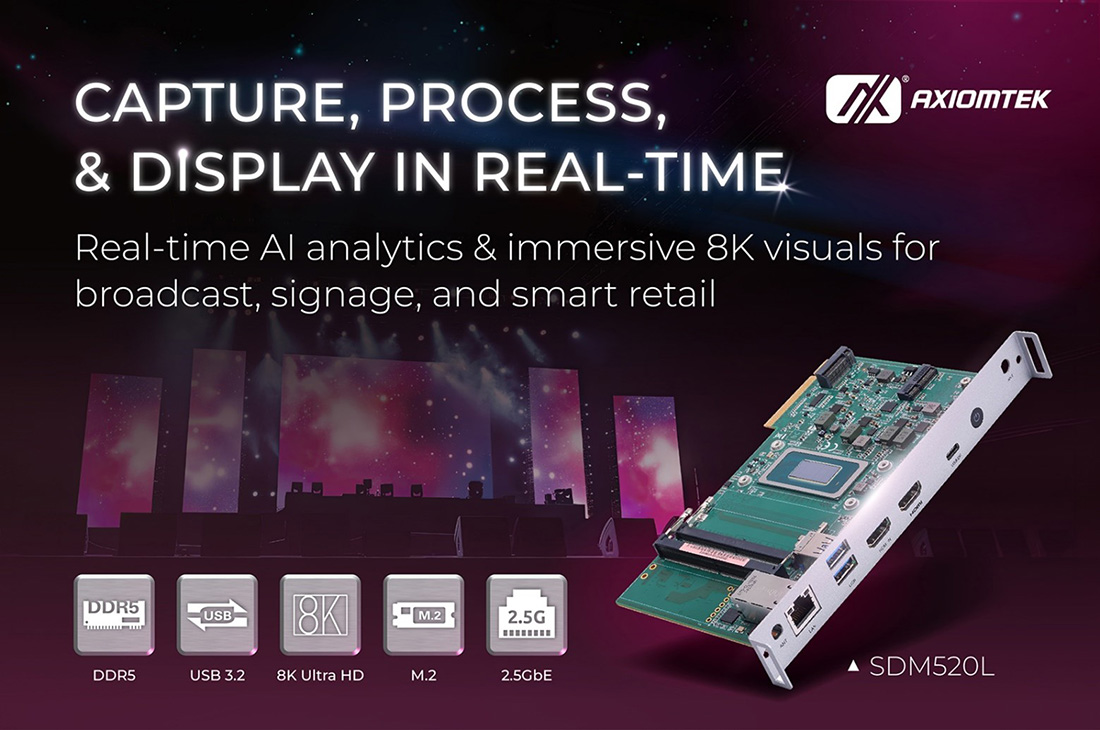 SDM520L Industry-First Intel® SDM with HDMI Input, PoE, and AI Edge Computing